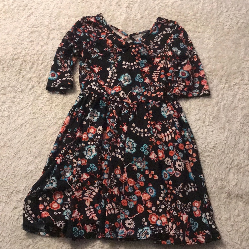 Dotdotsmile 5/6 black coral ballerina dress
